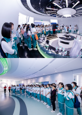 校企联合丨广州开元学校科普研学团参观美高梅官网生物！